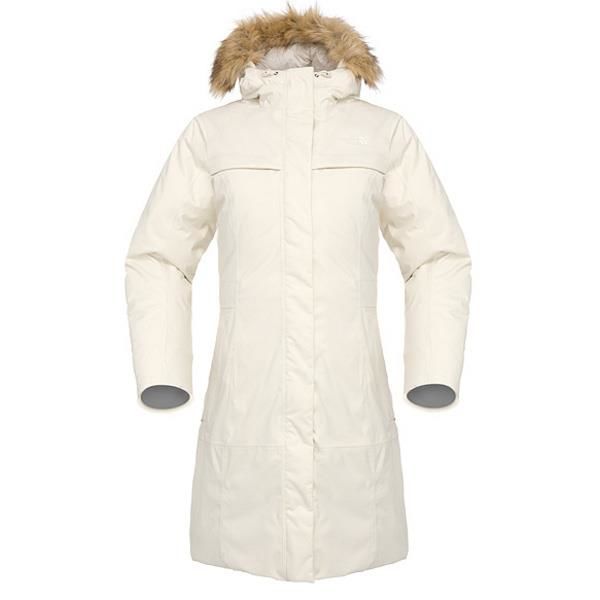 North face arctic parka deals white
